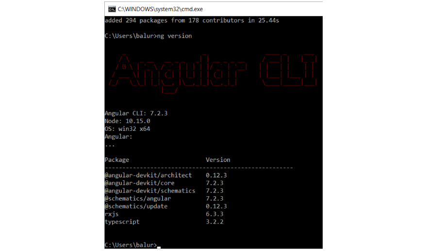 install angular